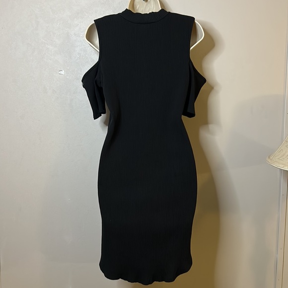 DEREK HEART | MINI DRESS | 2X | COLD SHOULDER | BODYCON - Picture 3 of 7